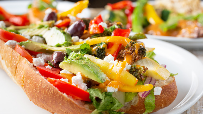 The Mediterranean sandwich with feta