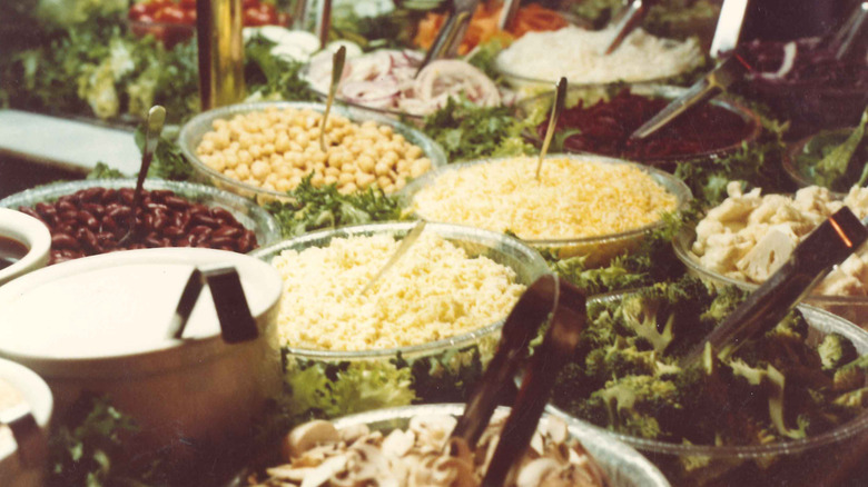 1970s Cheesecake Factory salad bar