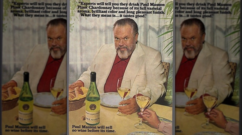 Orson Welles advertising Paul Masson chardonnay