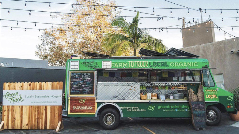 Green Truck parked