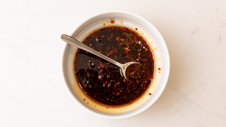 noodle sauce in bowl