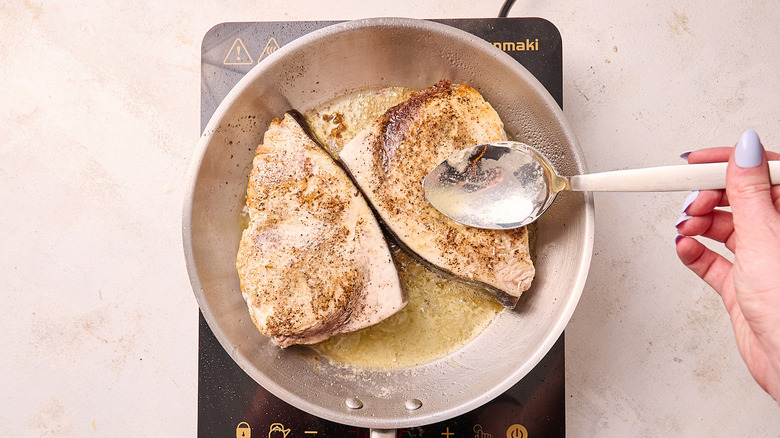 basting swordfish with butter