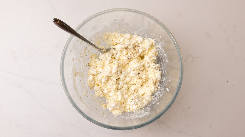 cottage cheese topping in bowl