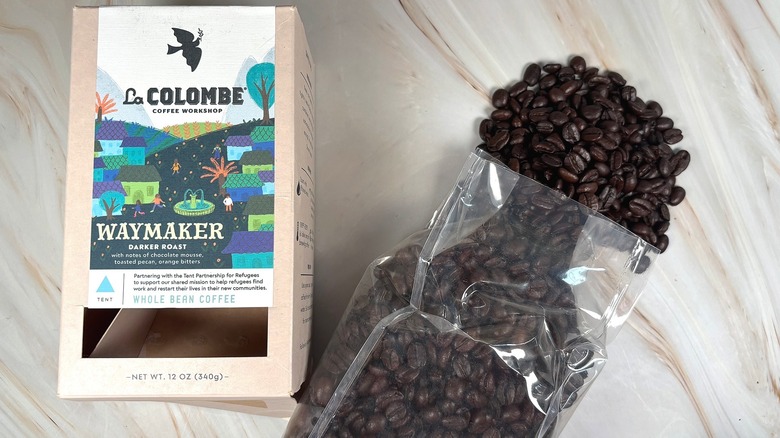 Waymaker coffee beans in package