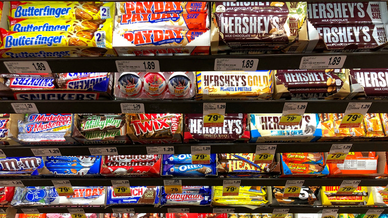 candy display at store