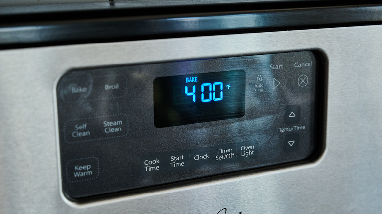 preheating oven to 400 F