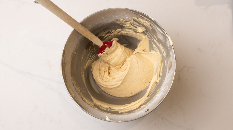 sticky toffee buttercream in bowl