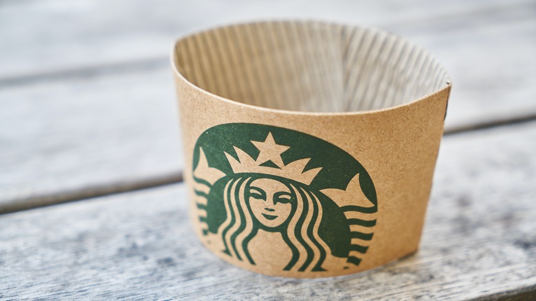 Starbucks paper sleeve