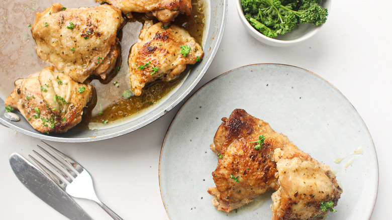 Pan-Fried Chicken Thighs Recipe