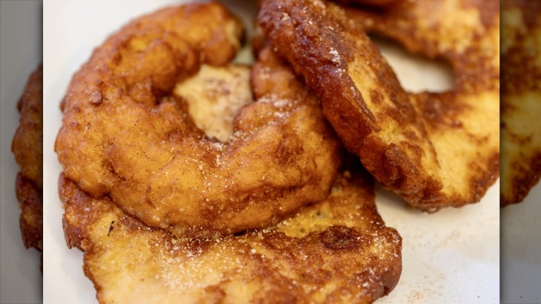 close up of donut French toast