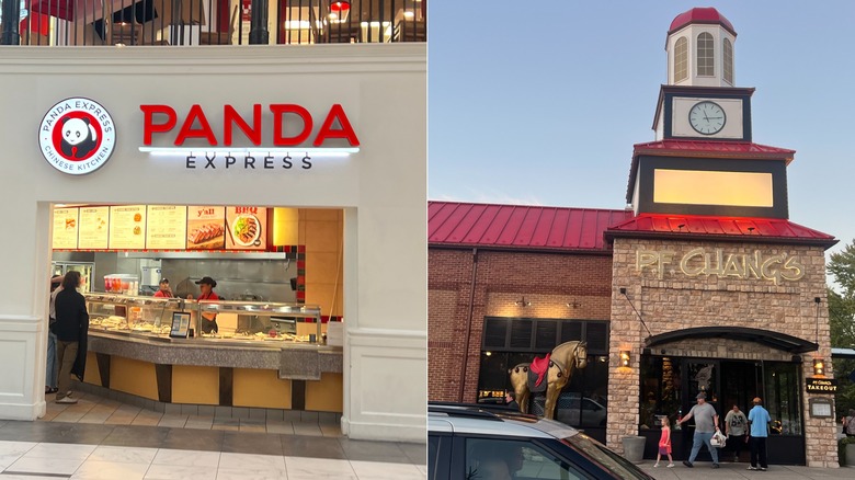 Front of Panda Express and P.F. Chang's restaurants
