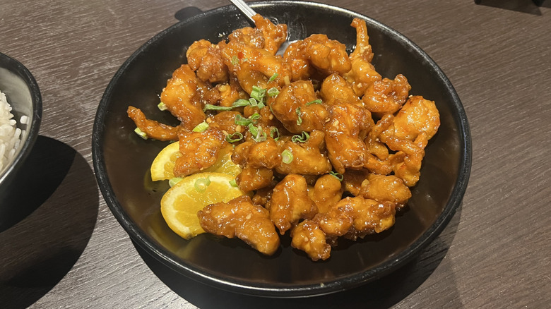 P.F. Chang's bowl of orange chicken