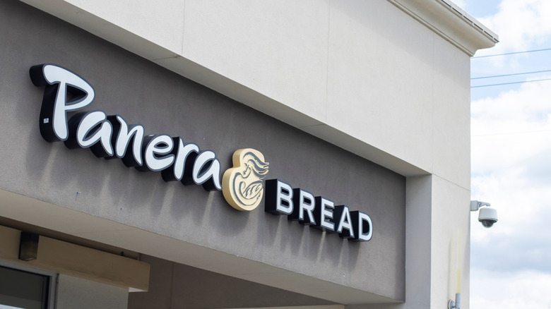Panera Bread sign on store