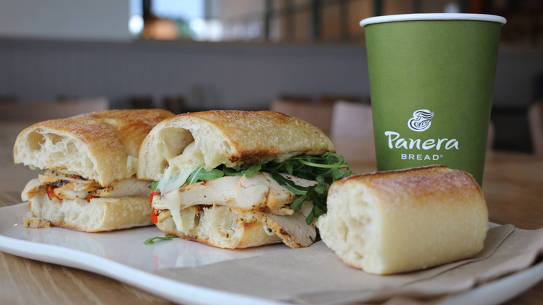 Panera Bread grilled chicken sandwiches