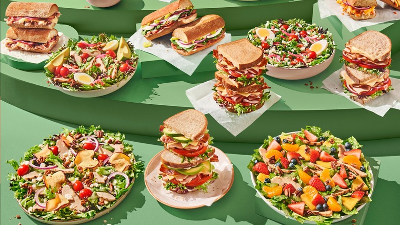 A collection of Panera's new menu items