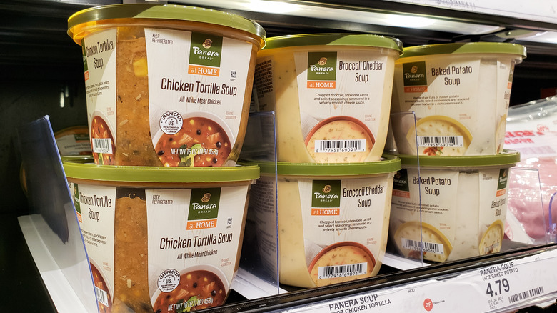 Panera soup in grocery store
