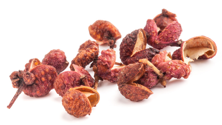 Closeup of Sichuan pepper