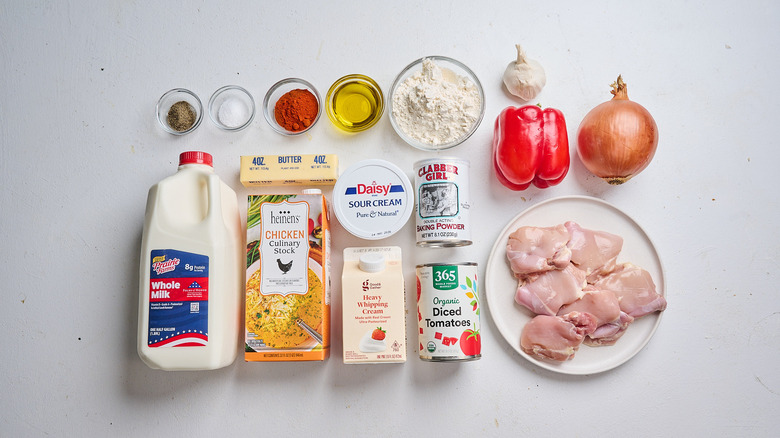 ingredients on a table