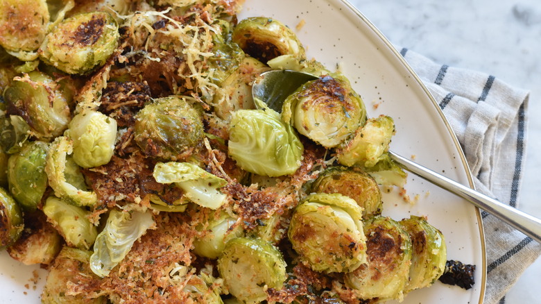 parmesan crusted brussels sprouts recipe