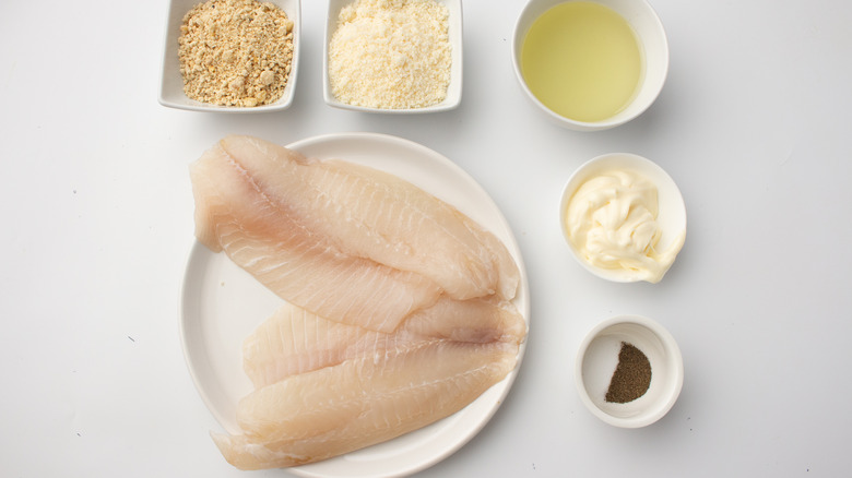 ingredients for parmesan crusted tilapia