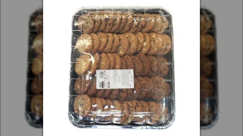 60 count Costco cookie tray with assorted flavors