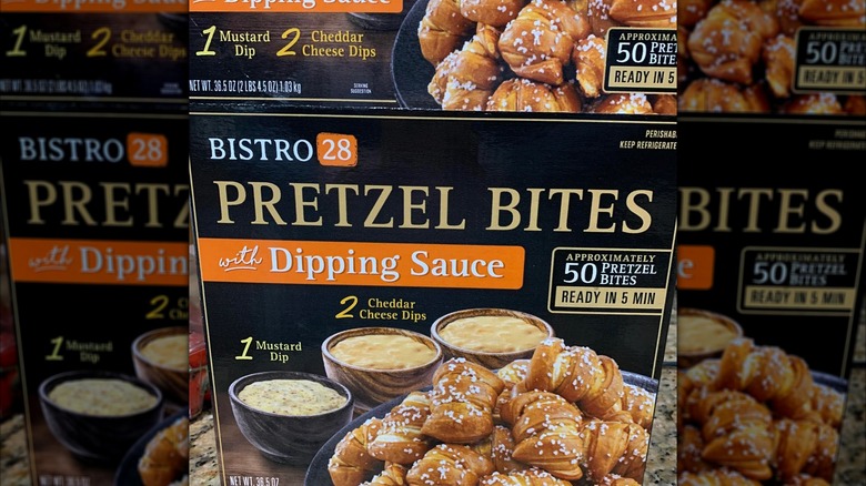Box of Bistro 28 Pretzel Bites