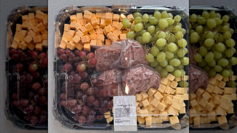 Fruit, meat, and cheese platter