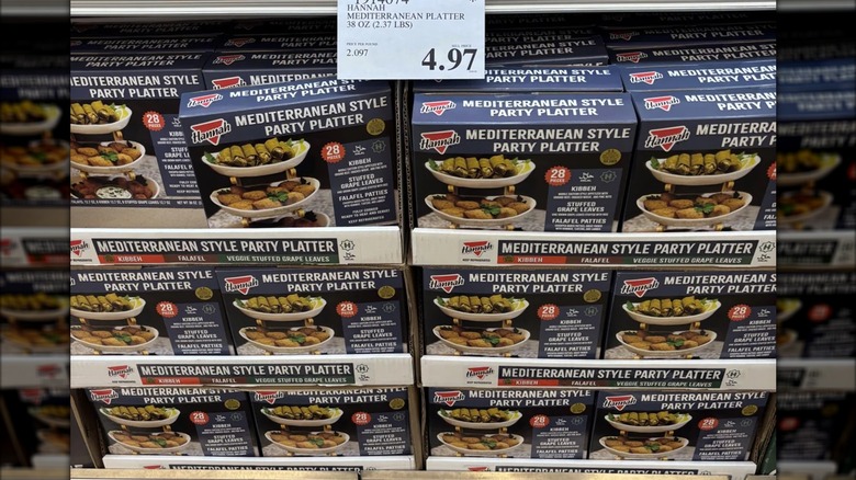 Refrigerated boxes of Hannah's Mediterranean Style Party Platter