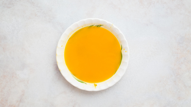 Passion fruit juice in bowl
