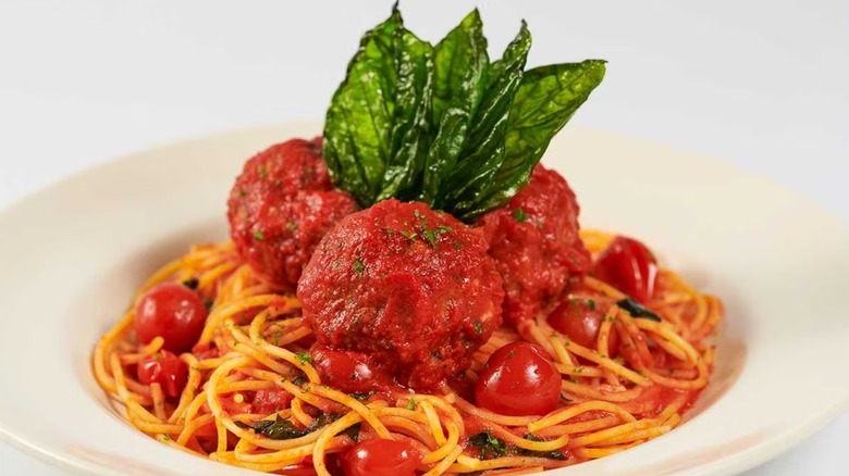 Spaghetti and meatballs from The Cheesecake Factory