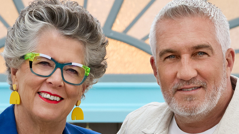 Paul Hollywood and Prue Leith smiling