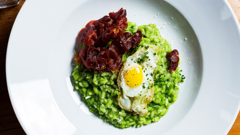 Green Eggs & Ham Risotto