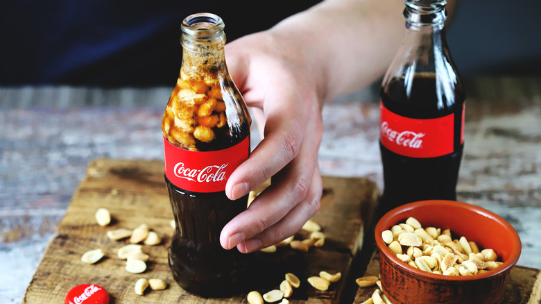 peanuts in coke bottles