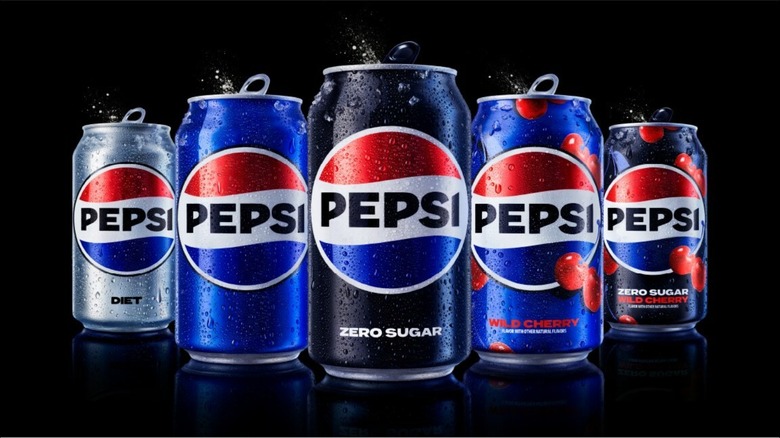Pepsi new logo cans