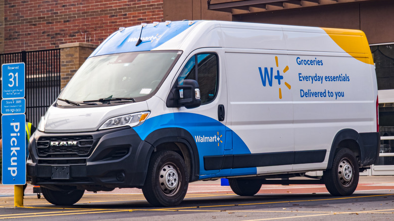 Walmart Plus Delivery Truck