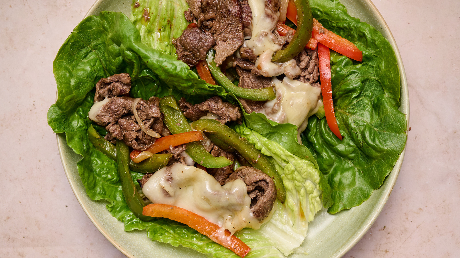 Philly Cheesesteak Lettuce Wraps Recipe