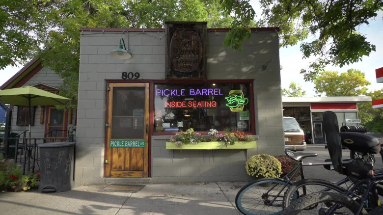 The exterior of The Pickle Barrel in Bozeman