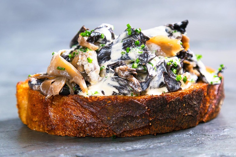 Pickled Mushroom Toast