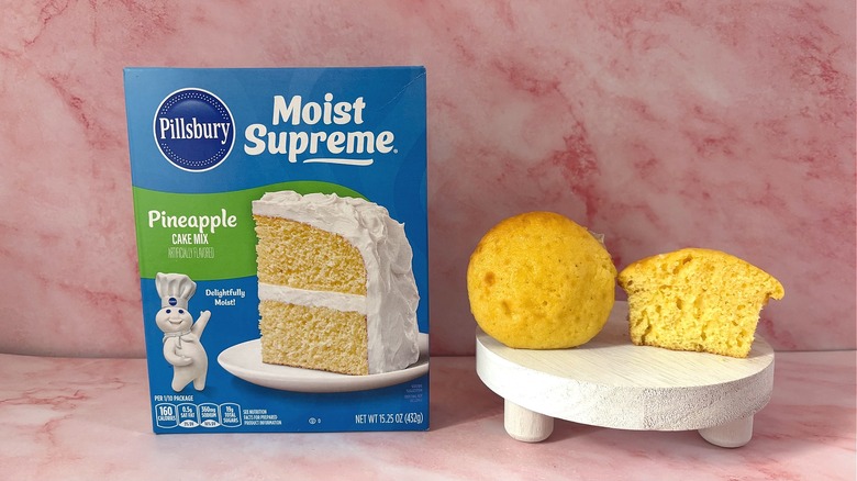 pillsbury pineapple cake mix with cupcake