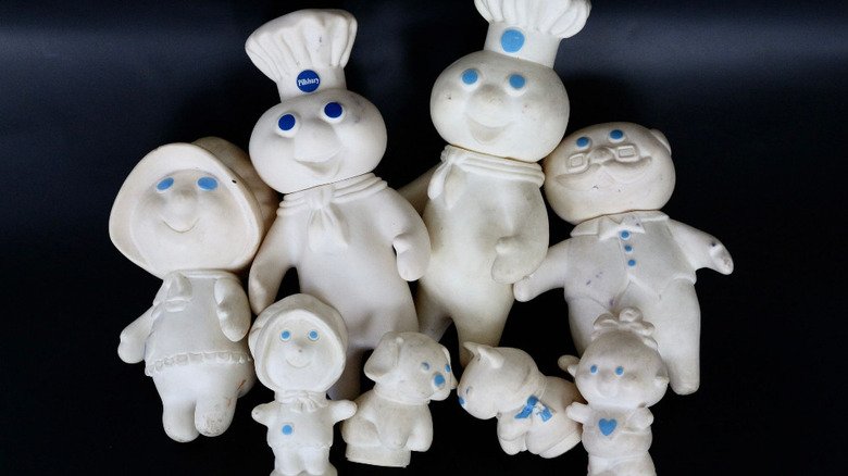The extended Pillsbury Doughboy family of dolls