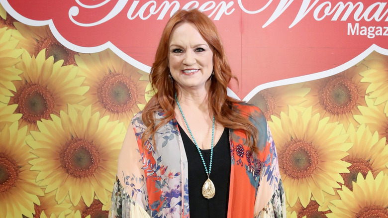 The Pioneer Woman Ree Drummond in a patterned shawl