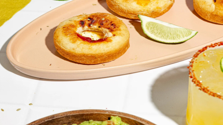 pizza cupcakes on plate