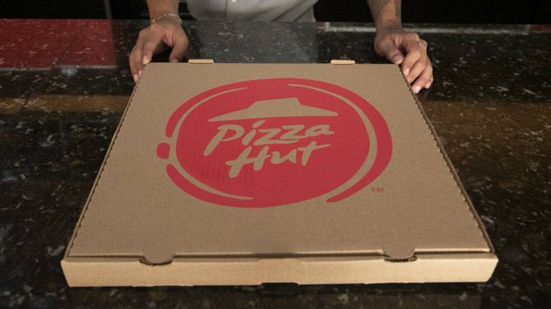 Pizza Hut box in store