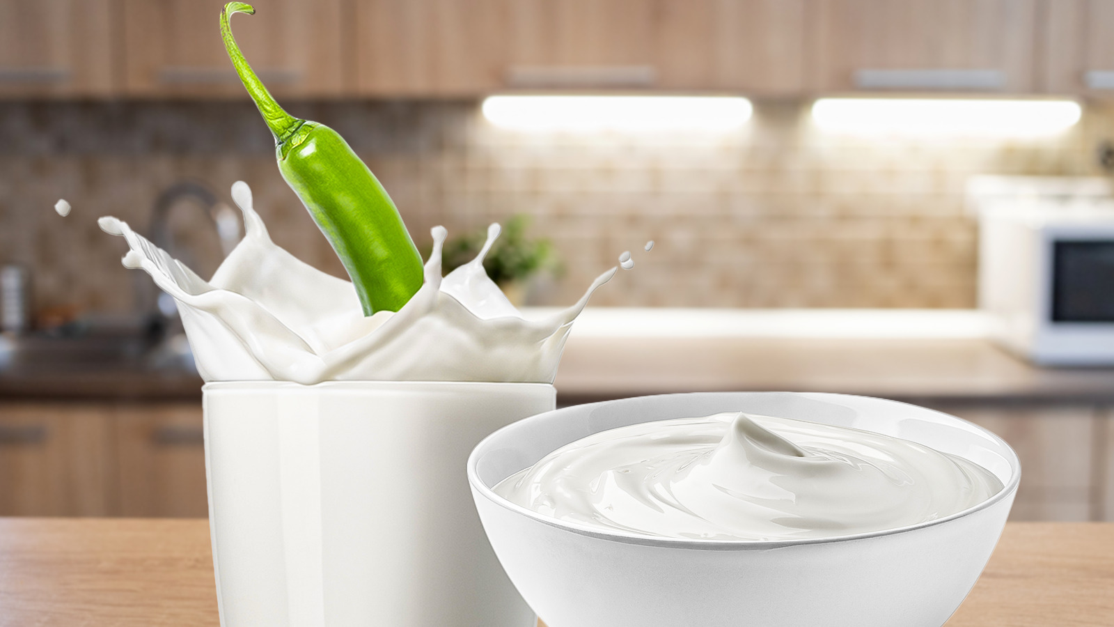 Place A Chili Pepper Stem Into Milk For A Batch Of DIY Yogurt