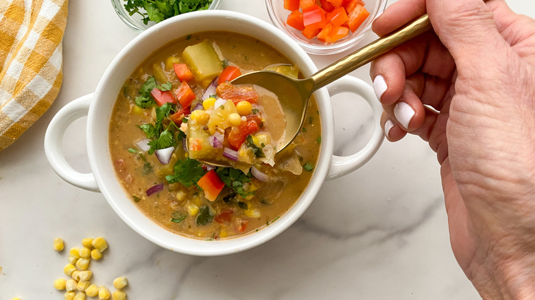 Plant-Based Chipotle Corn Chowder Recipe