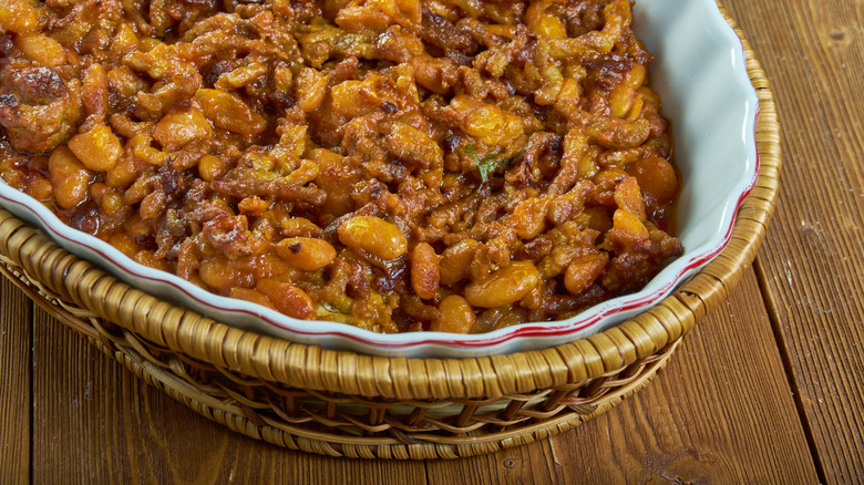 Poor man's casserole in dish
