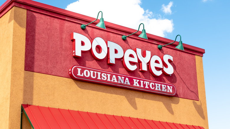 Popeyes exterior sign