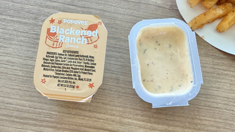 Blackened Ranch packet on a table