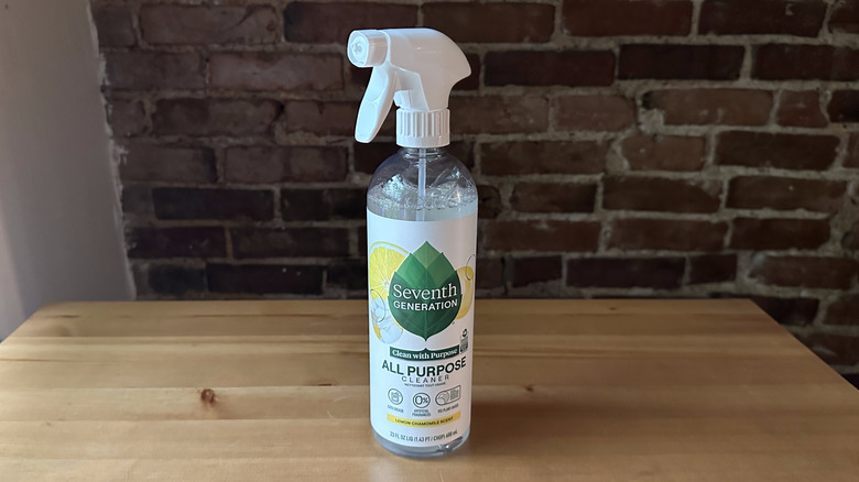 Seventh Generation All Purpose Cleaner Lemon Chamomile on wooden table
