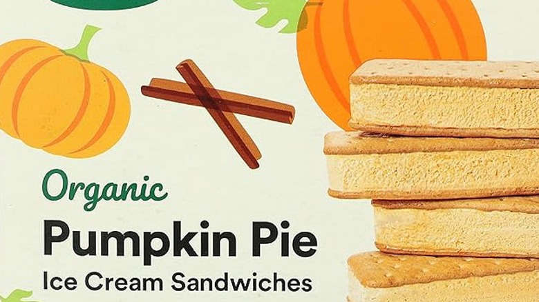 Pumpkin ice cream sandwiches